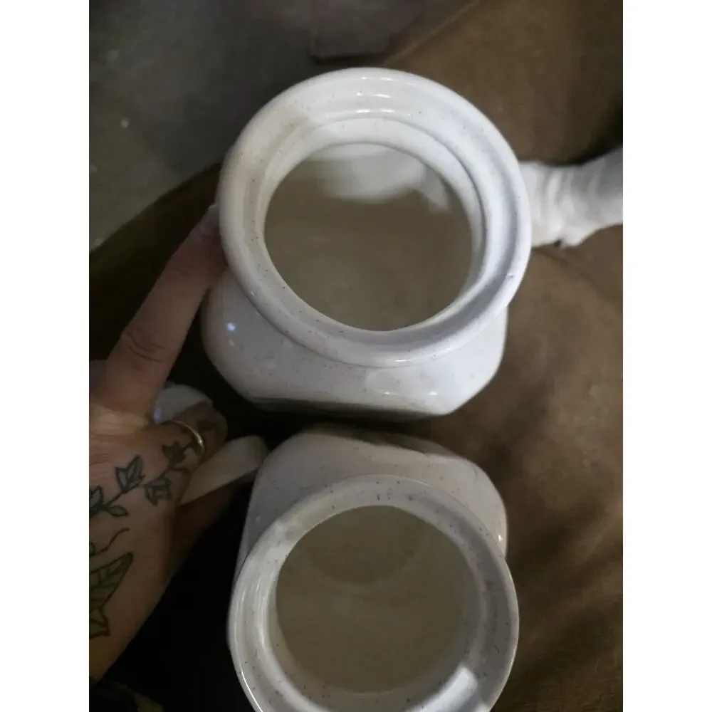 Beautiful VTG Pottery Craft USA Ceramic Wheat Design Canister Kitchen Stg